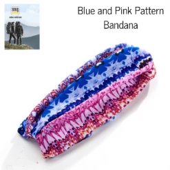 SNUG - Blue And Pink Pattern Bandanna Headwear