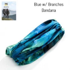 SNUG - Blue W/ Branches Bandanna Headwear