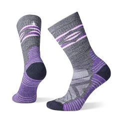 Smartwool Women's Hike Light Cushion Broken Stripes Pattern Crew Socks