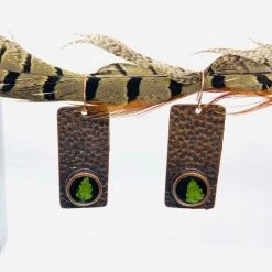 Suzanna Garrett Designs - Copper Fern Earrings Handcrafted Jewelry