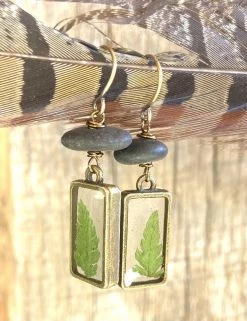 Suzanna Garrett Designs - Rock & Fern Earrings