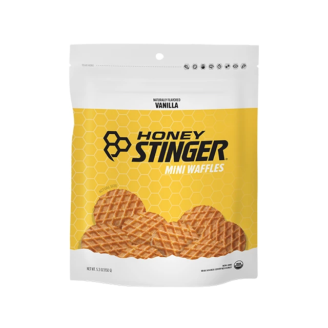 Honey Stinger Mini Waffles - 5 Oz Bag - Vanilla 3 Honey Stinger Mini Waffles - 5 Oz Bag - Vanilla
