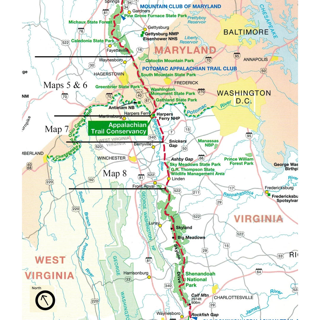 Appalachian Trail Conservancy AT Guide To Maryland/Northern Virginia 7 Appalachian Trail Conservancy AT Guide To Maryland/Northern Virginia