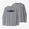 Patagonia Men's L/S Cap Cool Daily Fish Graphic Shirt