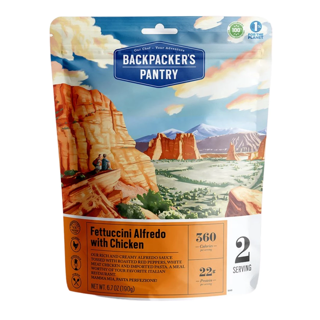 Backpacker's Pantry - Fettuccini Alfredo With Chicken Campsite 3 Backpacker's Pantry - Fettuccini Alfredo With Chicken Campsite