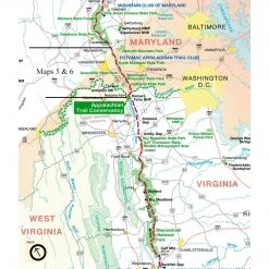 Appalachian Trail Conservancy Books & Maps AT Map 5 & 6: Maryland