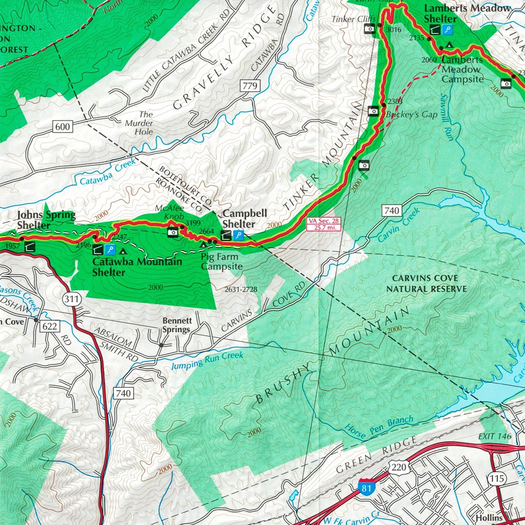Appalachian Trail Conservancy AT Guide To Central Virginia Books & Maps 6 Appalachian Trail Conservancy AT Guide To Central Virginia Books & Maps