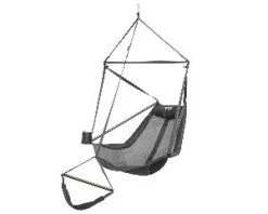 Eagles Nest Outfitters ENO Lounger Hanging Chair (Grey/Charcoal) Campsite